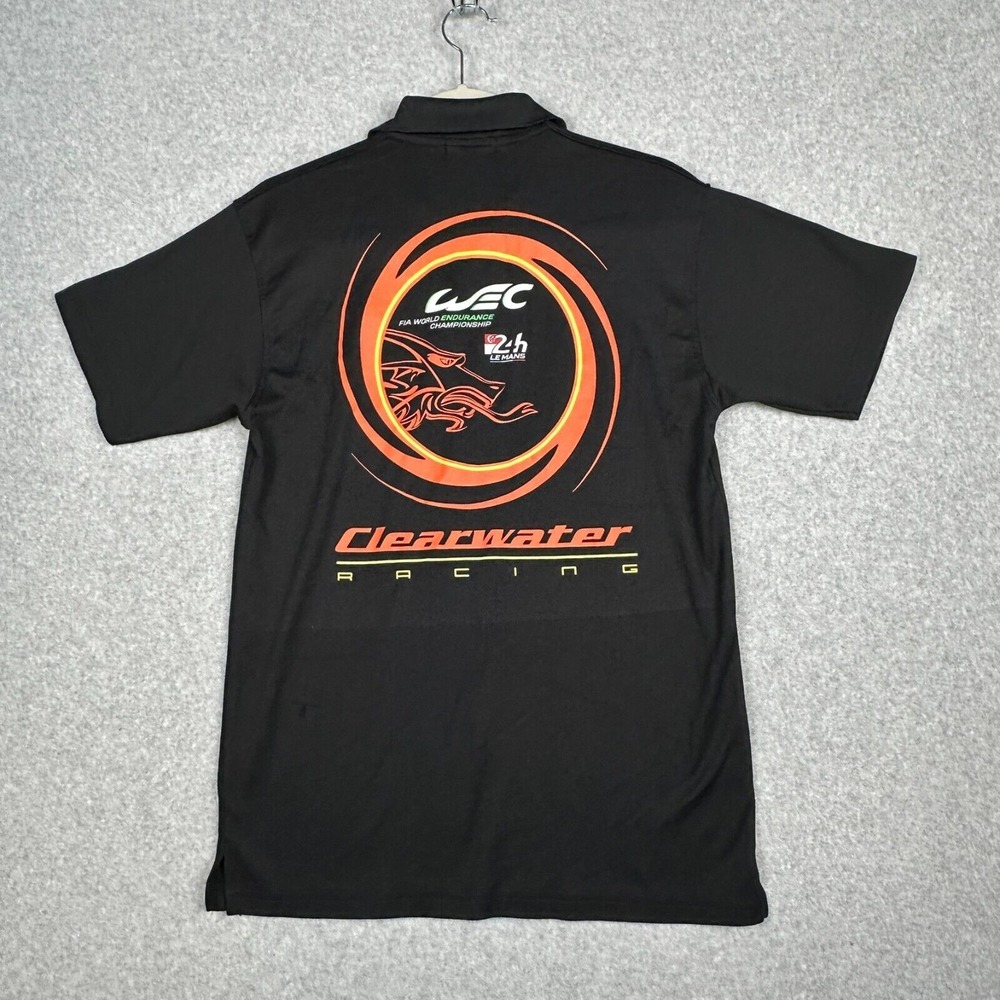 Clearwater Racing FIA WEC Polo‎ Shirt Size M 24th Le Mans DMS Automotive 1/4 Zip